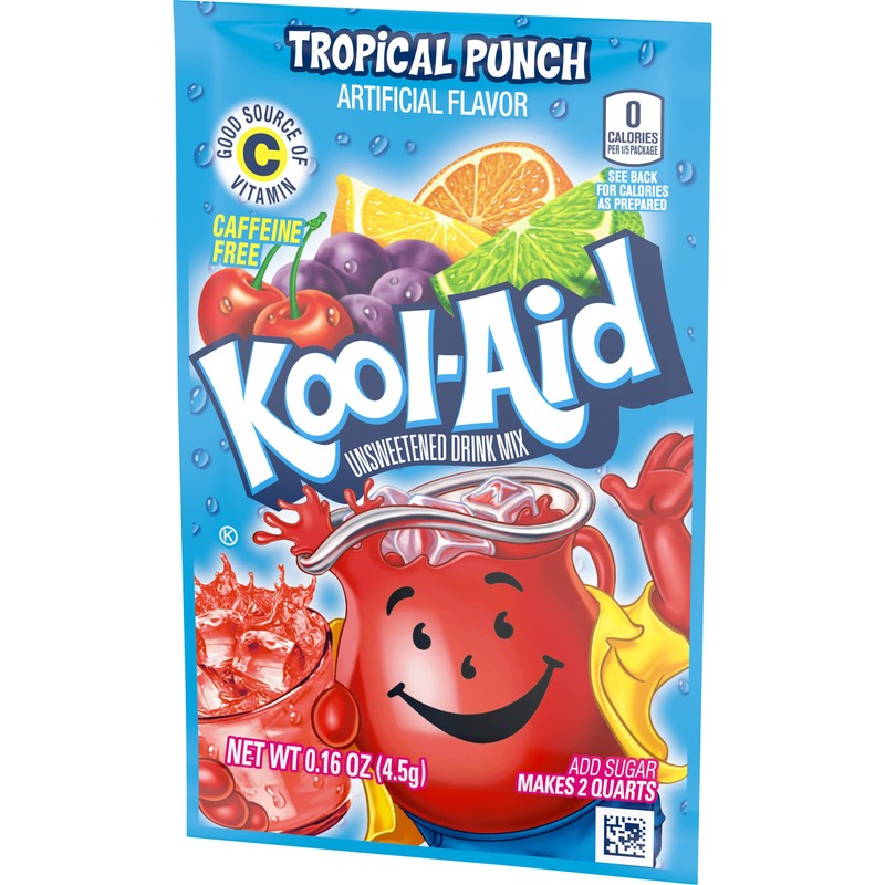 Kool-Aid Unsweetened Caffeine Free Tropical Punch Zero Calories Powdered Drink