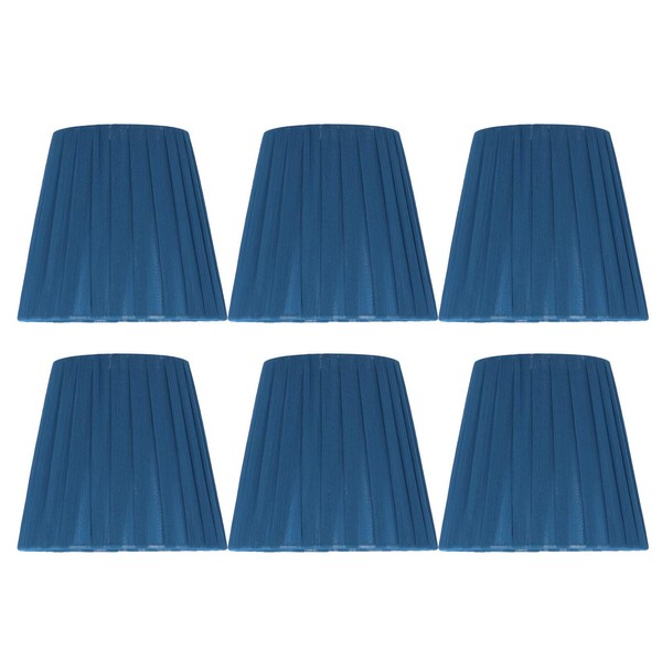 Decorative Tapered Table Floor Lampshade,6Pcs Small Lampshades for Chandelier,Clip on