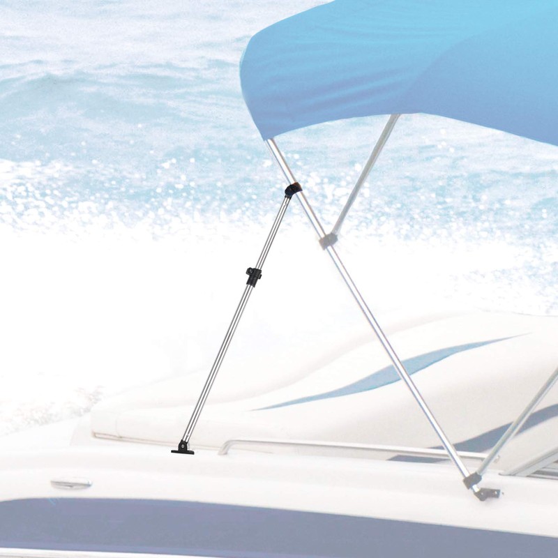 Leader Accessories Adjustable Bimini Top Rear Support Poles Universal Fit