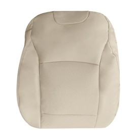 Driver Perforated Leather Top Back Seat Cover, Replacement Tan Driver Side Seat Cover Compatible with Subaru Outback 2015-2019