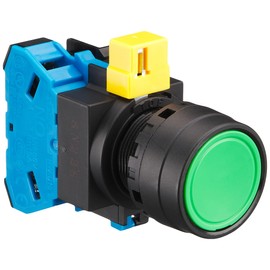 IDEC(アイデック) φ22 HWシリーズ 押ボタンスイッチ 平形 モメンタリ形 HW1B-M110G 緑