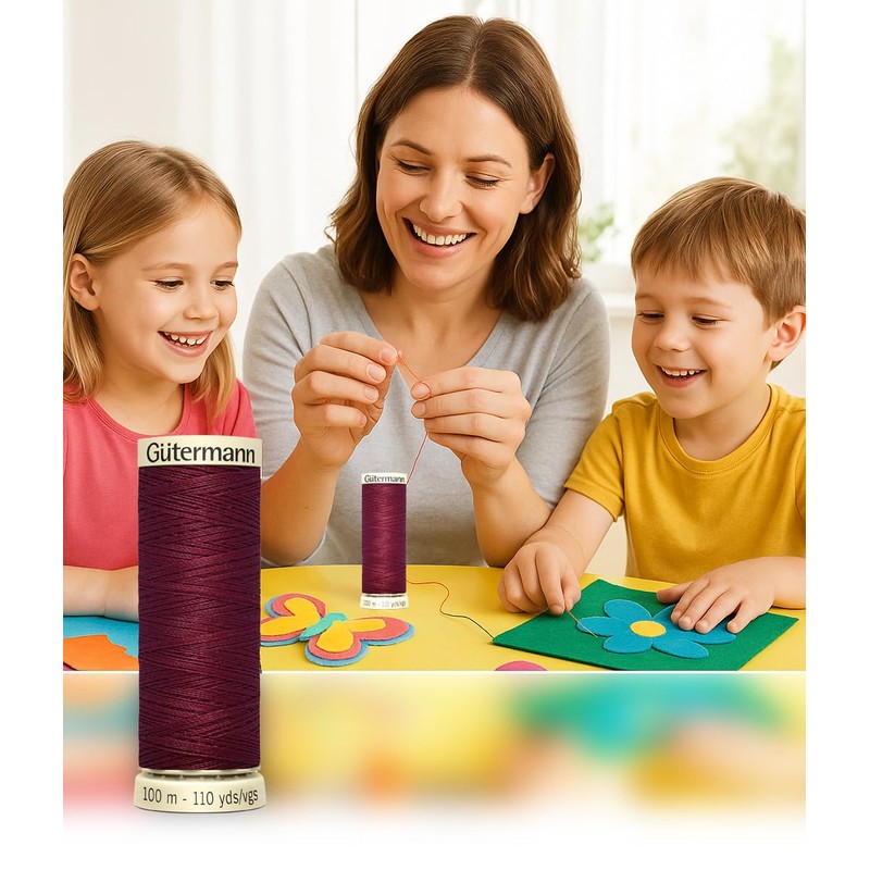2X 100m Gutermann Sew-All Polyester Thread for Hand or Machine