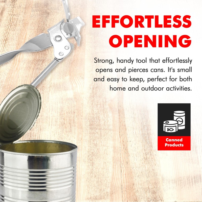 Chef Craft Select Can Opener with Tapper, 6.5 inches in