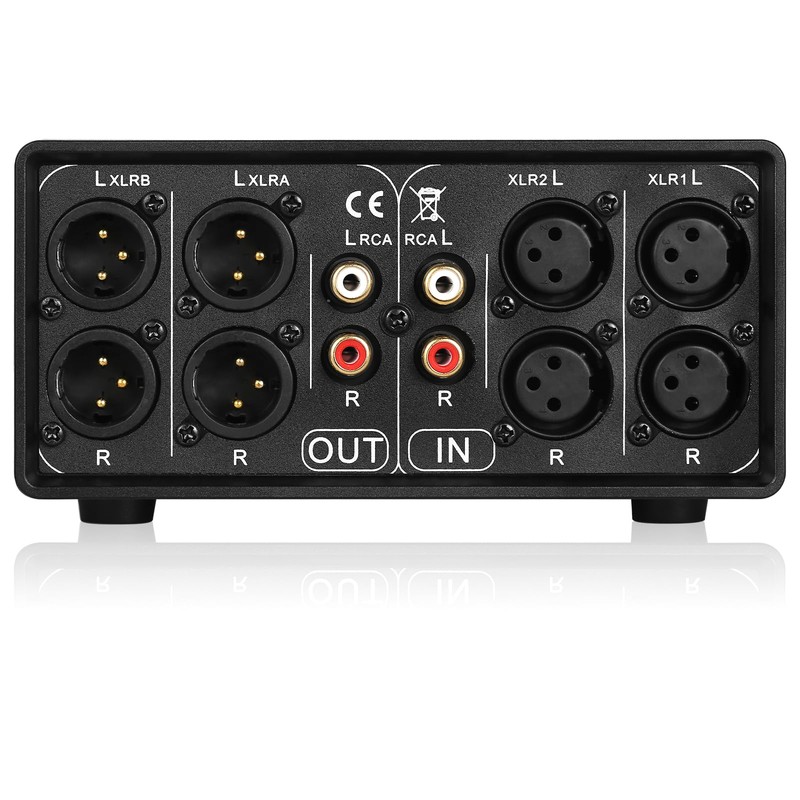 Nobsound Little Bear MC3 3-IN-3-OUT XLR Balanced/RCA Stereo Converter Audio