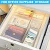 AUTUUCKEE 7pcs Clear Drawer Organizer, 4 Sizes Stackable Makeup Drawer