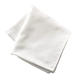 Blooming 009171-6251-10 Sea Island Cotton White Handkerchief, 100% Cotton, 100% Cotton, Sea Island Cotton, 18.9 inches (48 cm), white