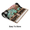 Spring Table Runner, Buffalo Plaid Truck Flowers Happy Easter Table