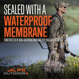 ALPS OutdoorZ Deluxe Floating Blind Bag - Standard Size, Realtree MAX-7 - Waterproof Hunting Duffel Bag, with Removable Dividers, Thermos Sleeve & Padded Shoulder Strap