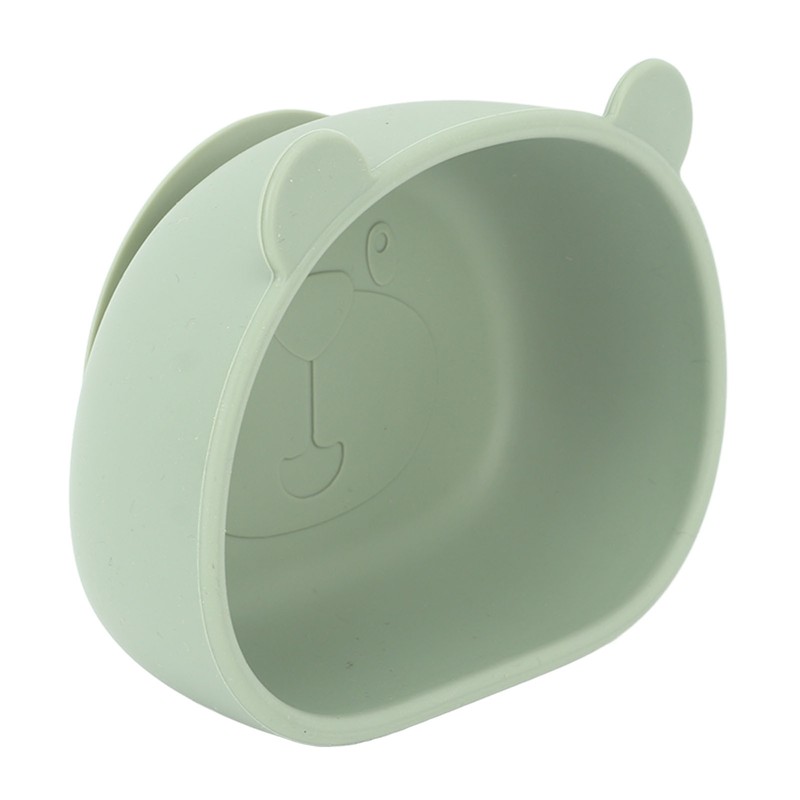 4pcs Children Plate Utensils Set Silicone Suction Bowls Set Toddler