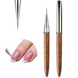 GSWOI 12mm nail liner Acrylic Brush for french tips-Precision Striper for Nail Art/Salon-Grade Control