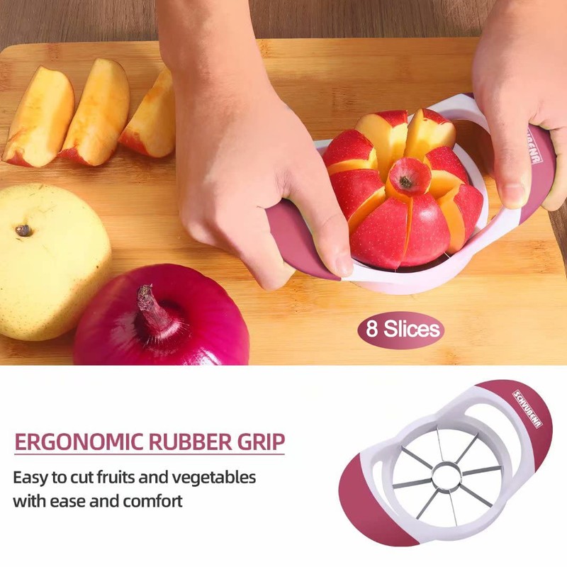 SCHVUBENR 3.5 Inch Apple Slicer - Professional Apple Cutter -