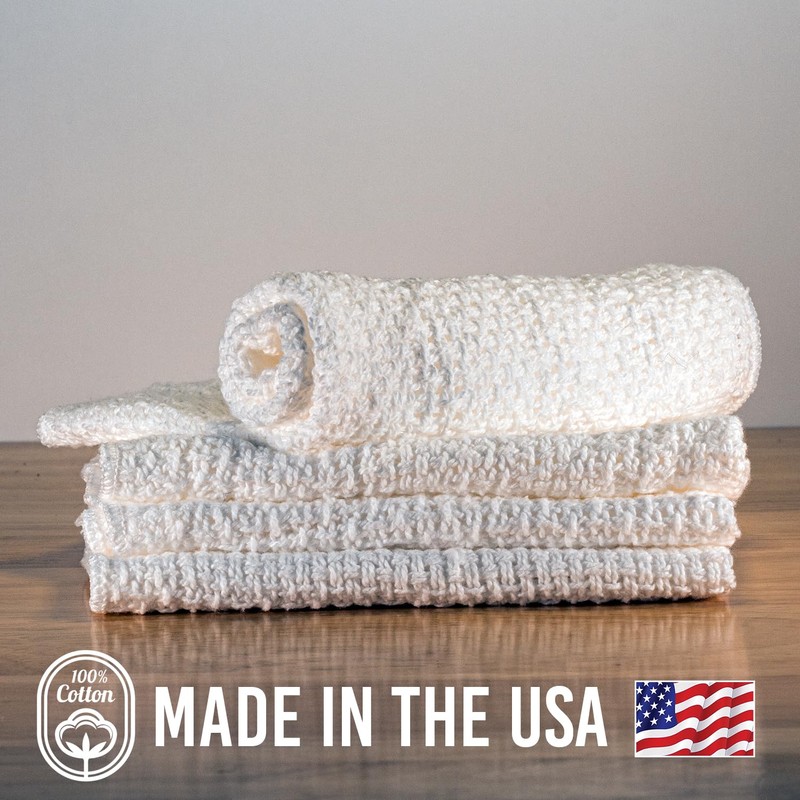 Country Cottons Old Fashion 100% Cotton Dishcloths - Set of