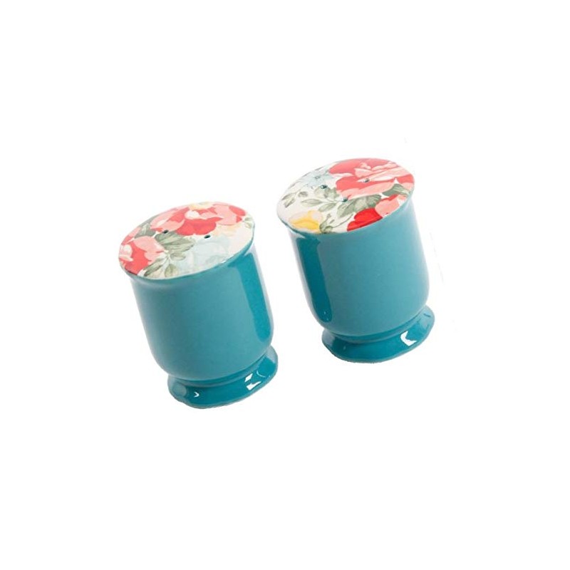 The Pioneer Woman Vintage Floral Ceramic Salt and Pepper Shaker