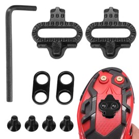 OPVYAEU 9 Piece Bicycle Cleats Set, SPD Cleats, Bike Pedal Cleats with SPD SM-SH51, Pedal Plates, Bicycle Accessories Set, Bike Bicycle Shoe Plate Set, for Men & Women Mountain Bike Shoes