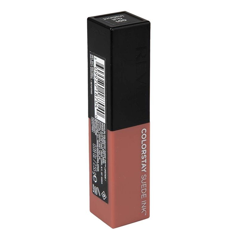 Lápiz Labial Revlon ColorStay Suede Ink tono 001 Gut Instinct