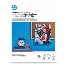 Papel Fotográfico Hp 50 Hojas Tamaño Carta Q8723a Color Blanco                                                                                        