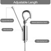 Adjustable Picture Hanging Wire, Upgrade Mirror Frame Hanging Kit, 6.6FT