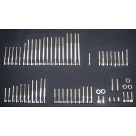 Stainless Cycle Suzuki RM250 2001-2005 Polished Stainless Engine Covers Bolt Screw Set Kit 01-05