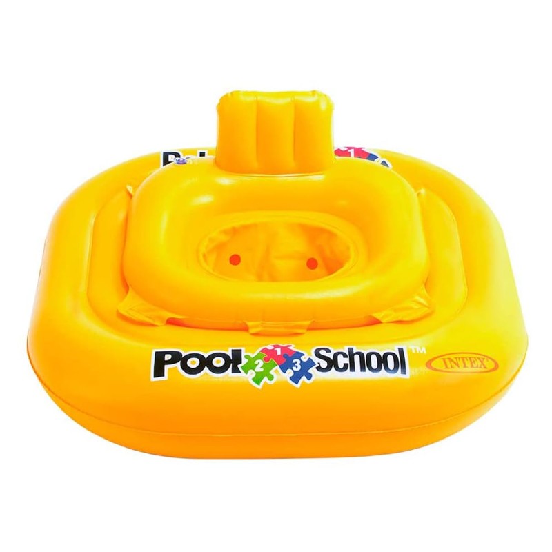 Intex Deluxe Baby Swimming Seat Yellow 79 x 79 cm