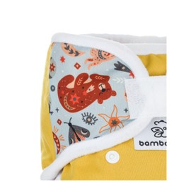 Washable Nappy Cover One Size Fits All Velcro Double Side Barrier Two Elastic Waist