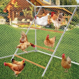 ANNDING Chicken Perch Bars,Large Chicken Roosting Bars,Cock Toy and Coop Accessory Perfect for Backyard Poultry,Hen Perch for Coop, Farm Chick Ladder,Easy Installation 55.1' L x 40.1' W