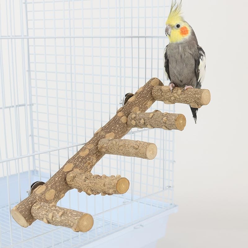 Parrot Natural Sichuan Pepper Wooden Bird Ladder Perch Cage Nature