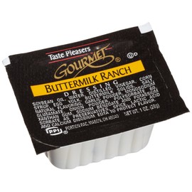 Taste Pleasers Gourmet Buttermilk Ranch Dressing, 1-Ounce Cups (Pack of 100)