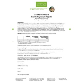 Sanct Bernhard Sport Creatine Magnesium Capsules