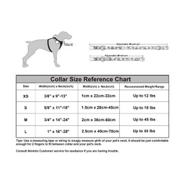 Aiminto Dog Collar, Cute Floral Pattern, Soft and Adjustable Collar with Quick Release Buckle (S (Neck 11-18", Width 5/8"), Hawaiian Purple)