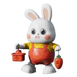 Musical Rabbit Toys, Early Education Kids Toys for Boys Girls Infant Tummy Time Crawling Toys Easter Christmas Birthday Gifts Cute Play