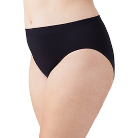 Wacoal Women's B-Smooth High-Cut Panty, Black, Large