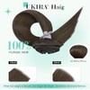 Ukira Extensiones De Cabello Castaño Medio Clip De Cabello Humano