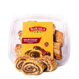 Date Roll Tamriya-Baraka's, Sesame Topped, Halal Certified. (340g)