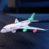 victob Airplane Toy with Bump & Go, Flashing Lights &