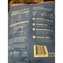 NELLO SUPER CALM Calming  Drink Mix Raspberry Lemonade 20 servings - 02/27 NEW