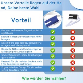 BAFNNBUDONG Sockenanziehhilfe für Senioren-Nach Hüftoperation