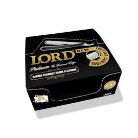 Lord Platinum Straight Disposable Razors – Pack of 50, Single-Blade Razors for Precise Shaving