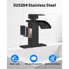 GBBNE Waterfall Bathroom Faucets Single Hole Sink Faucet for 1