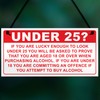 RED OCEAN Under 25? PROOF OF AGE Hanging Plaque Funny