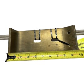 Unbranded 440L-80 Lightning Grounding 4”x10” Brass Plate Protection System, 1/2-13x36” Rod