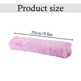 Tabanzhe Car Seat Belt Pads-2PCS Soft Plush Seatbelt Strap Cover Rabbit Fur Car Safety Belt Fluffy Comfort Pads Seat Belt Covers for Kids Adult(Purple)