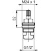 Ideal Standard H960104NU Jado Head with Ceramic disc 1/2 Right
