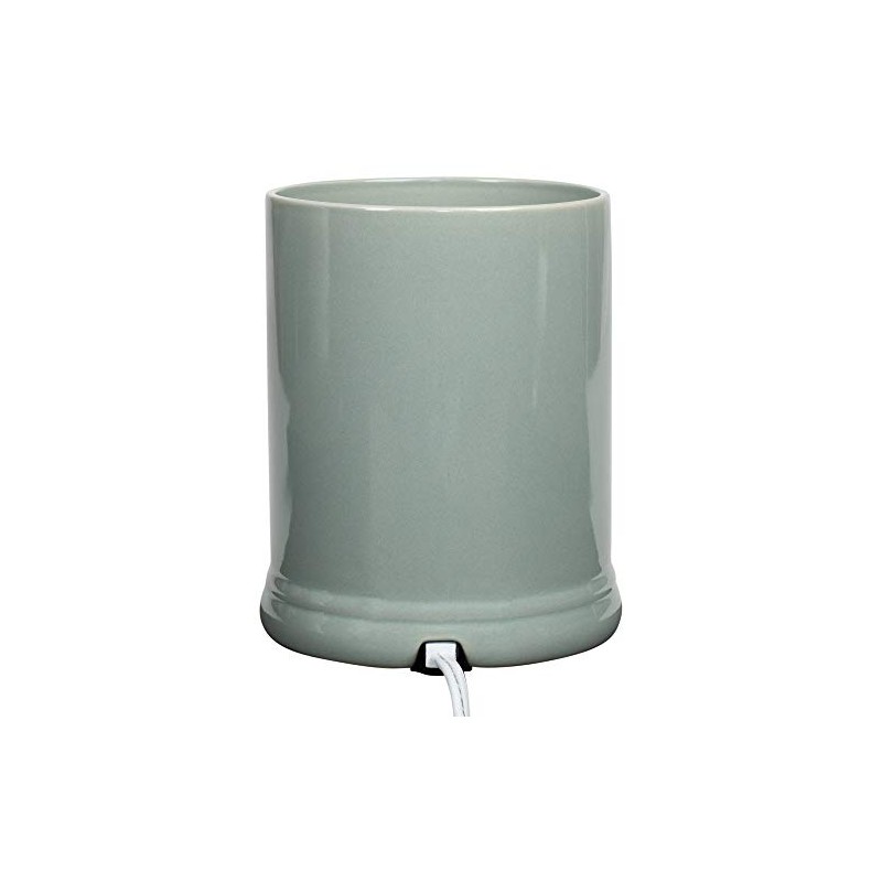 Elanze Designs Solid Color Ceramic Stoneware Electric Jar Candle Warmer