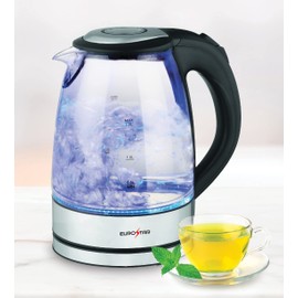 EUROSTAR EKG17BK 1.7L Glass Kettle, Black