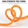 Pack of 4 Adjustable Rope Ratchet, 4 m Guy Ropes