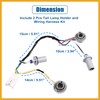 Partuto 2 Pcs Tail Lamp Holder and Wiring Harness 92450-3Q000