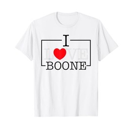 I Love Boone Heart Family Name Boone Groovy T-Shirt