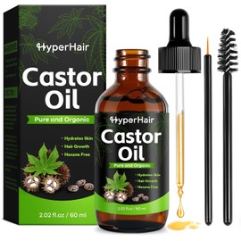 Choppie Clean And Organic Castor Oil, Cold Pressed Unrefined For Hair, Eyelashes, Eyebrow Growth, Essential Oil, Massage Oil, Hair Nourishing Oil, Deep Massage & Moisturizing For Body