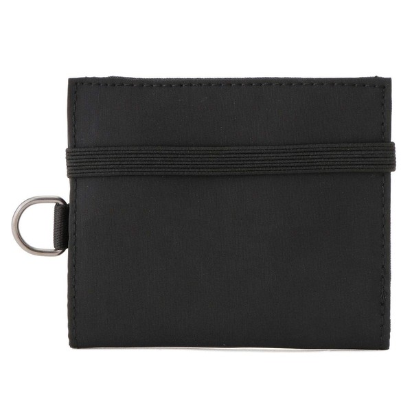 MUJI 02547783 Polyester Travel Wallet Black Approx. 4.3 x 3.7 inches (11 x 9.5 cm)