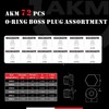 AKM 72 Pcs ORB Plug Kit Hose Tube and Pipe